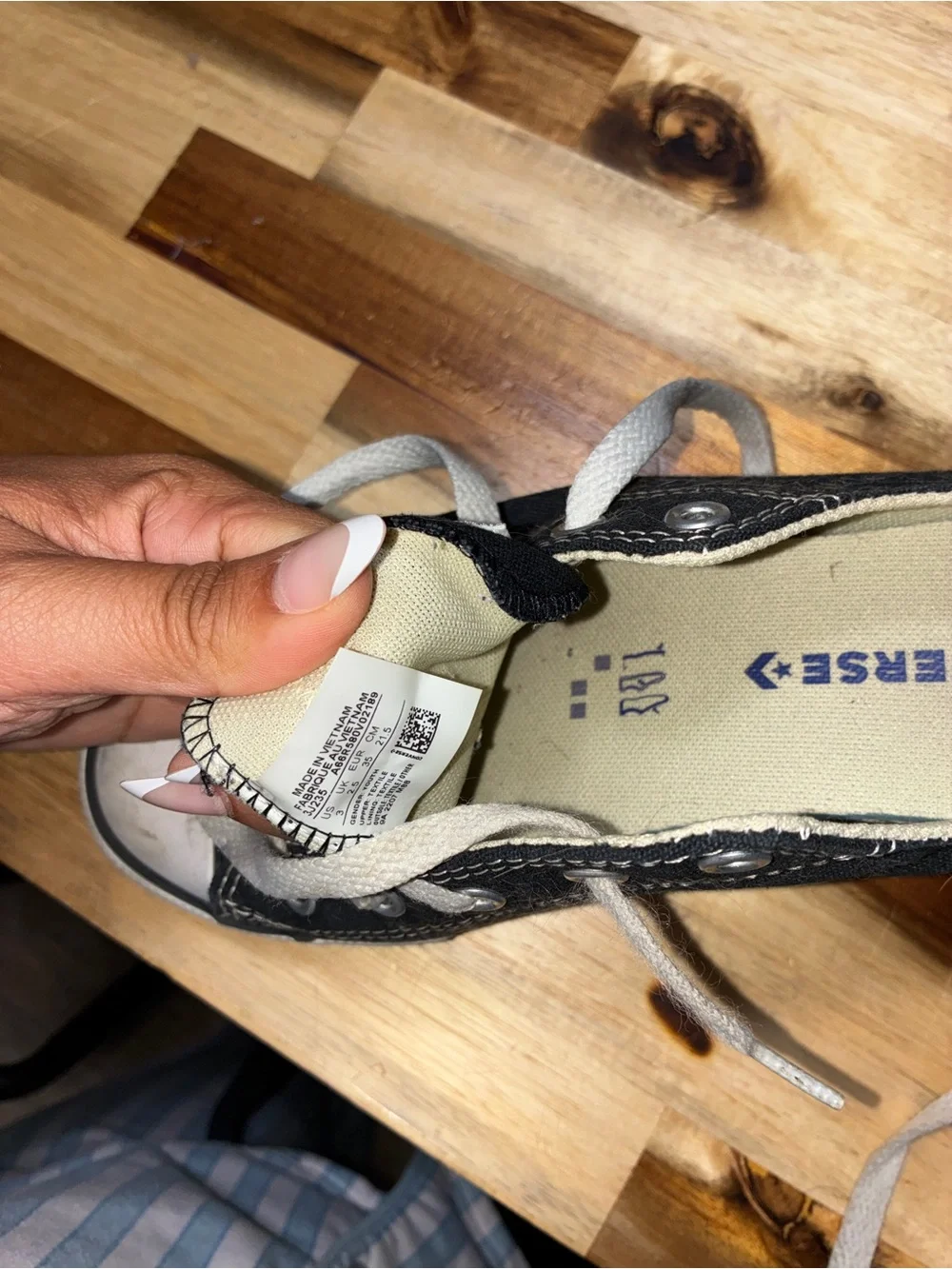 Converse Kids Low-Top Canvas Sneakers in Black and White